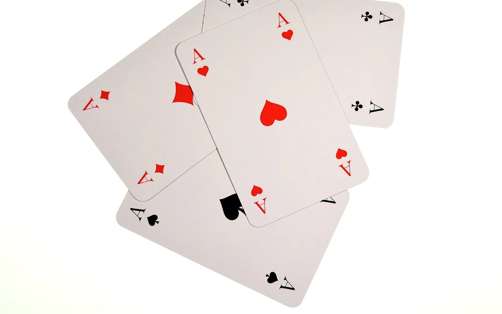 Playing cards, aces and heart